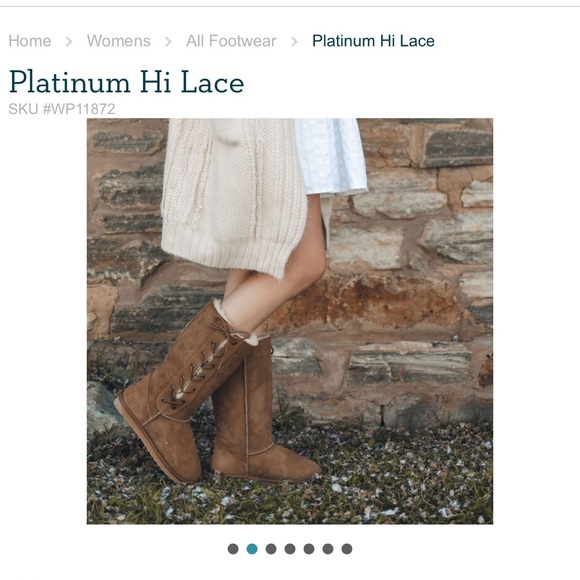 New with Box Emu Australia Platinum Hi Lace Size US 7 W ( chestnut ) waterproof - Picture 3 of 5